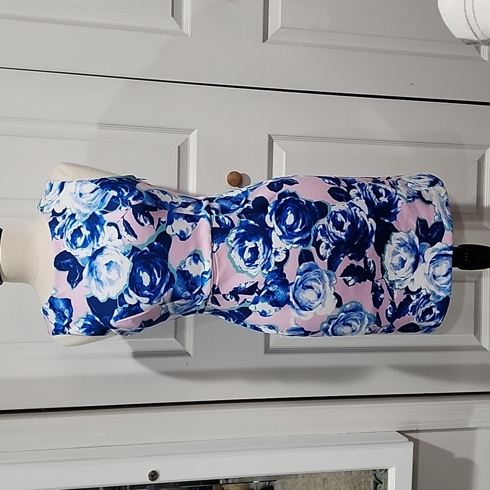 EUC! Betsey Johnson Floral X-Back Sring Summer Dress Size 2